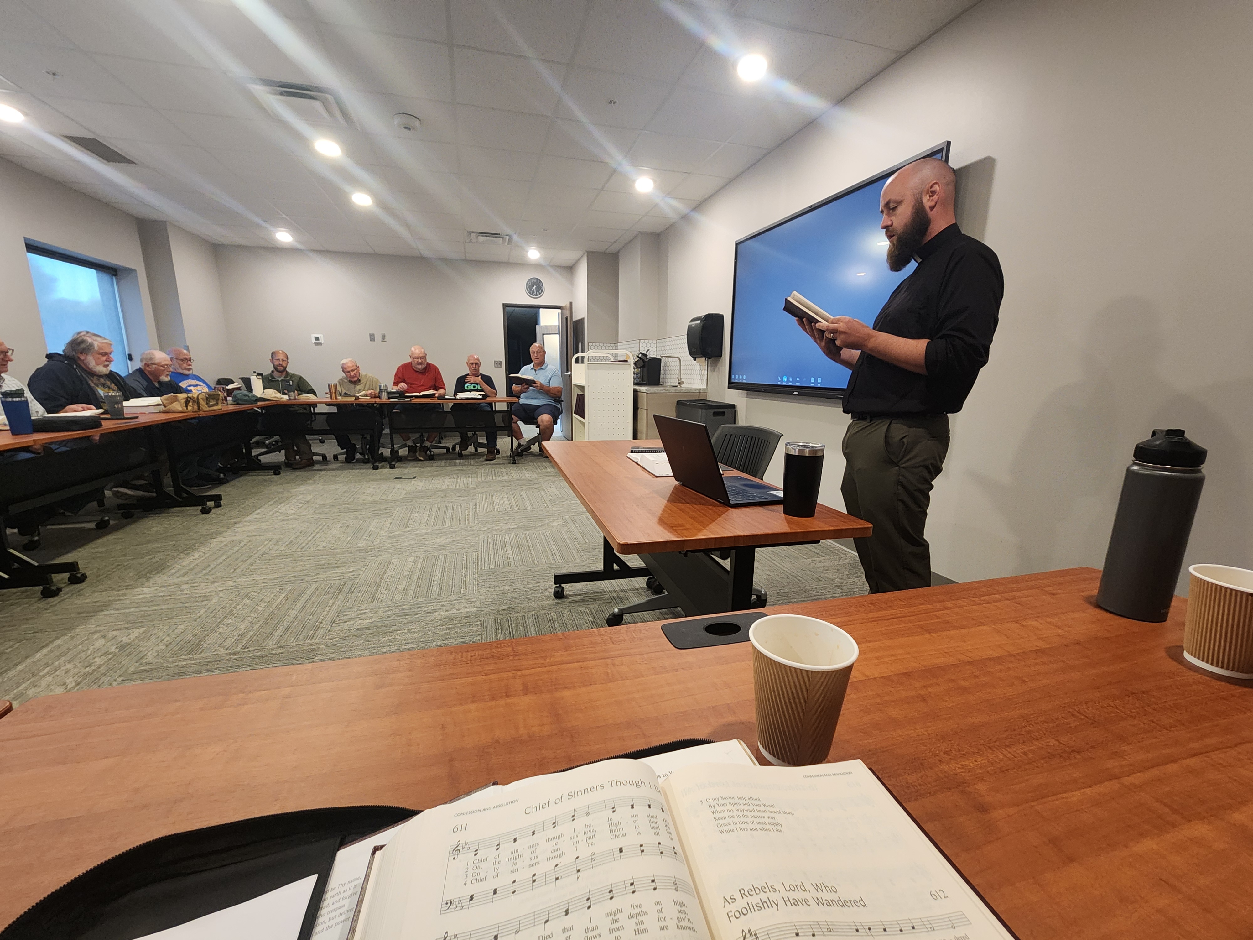 Men's Bible Study at Zion Lutheran Church in Mitchell