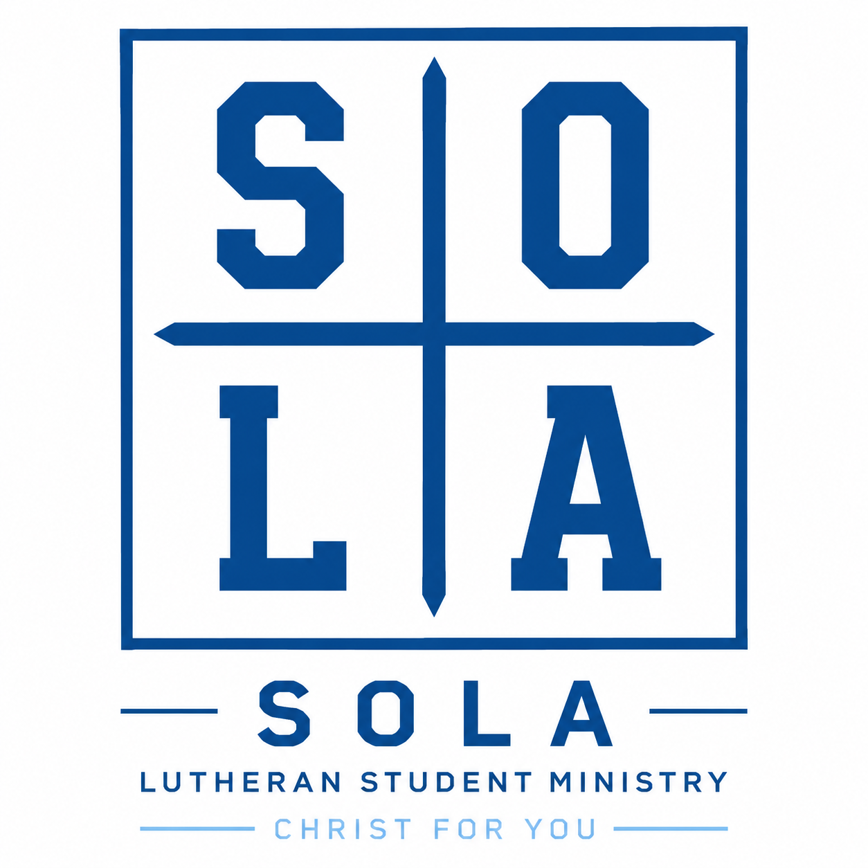 Loga for SOLA, an LCMS Lutheran Student Ministry in Mitchell, SD.