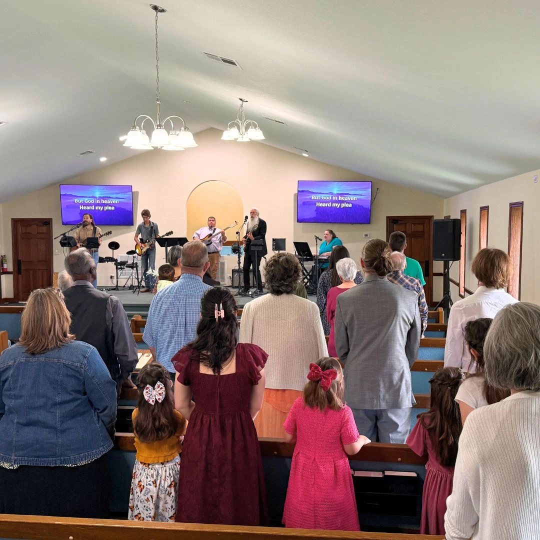 Sunday morning worship service at Faith Bible Church