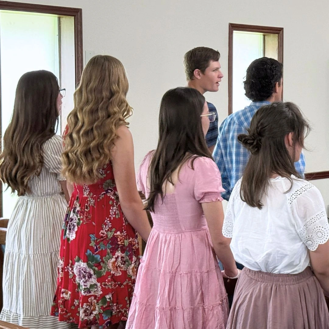 Students gathered for a youth service at Faith Bible Church