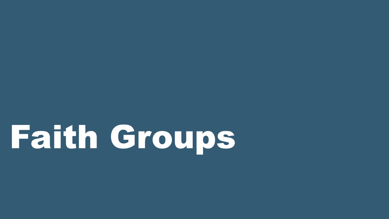 Faith Groups