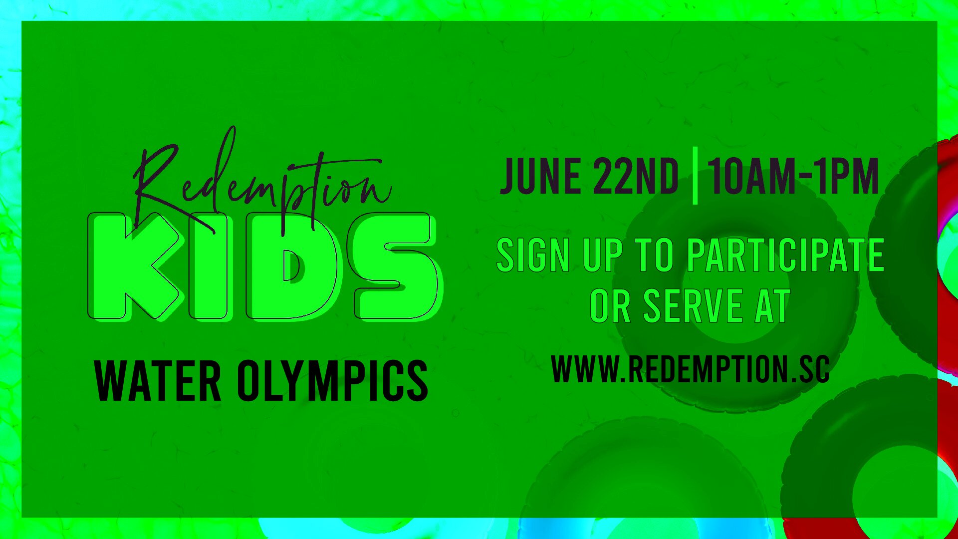 Kids Water Olympics Redemption Church