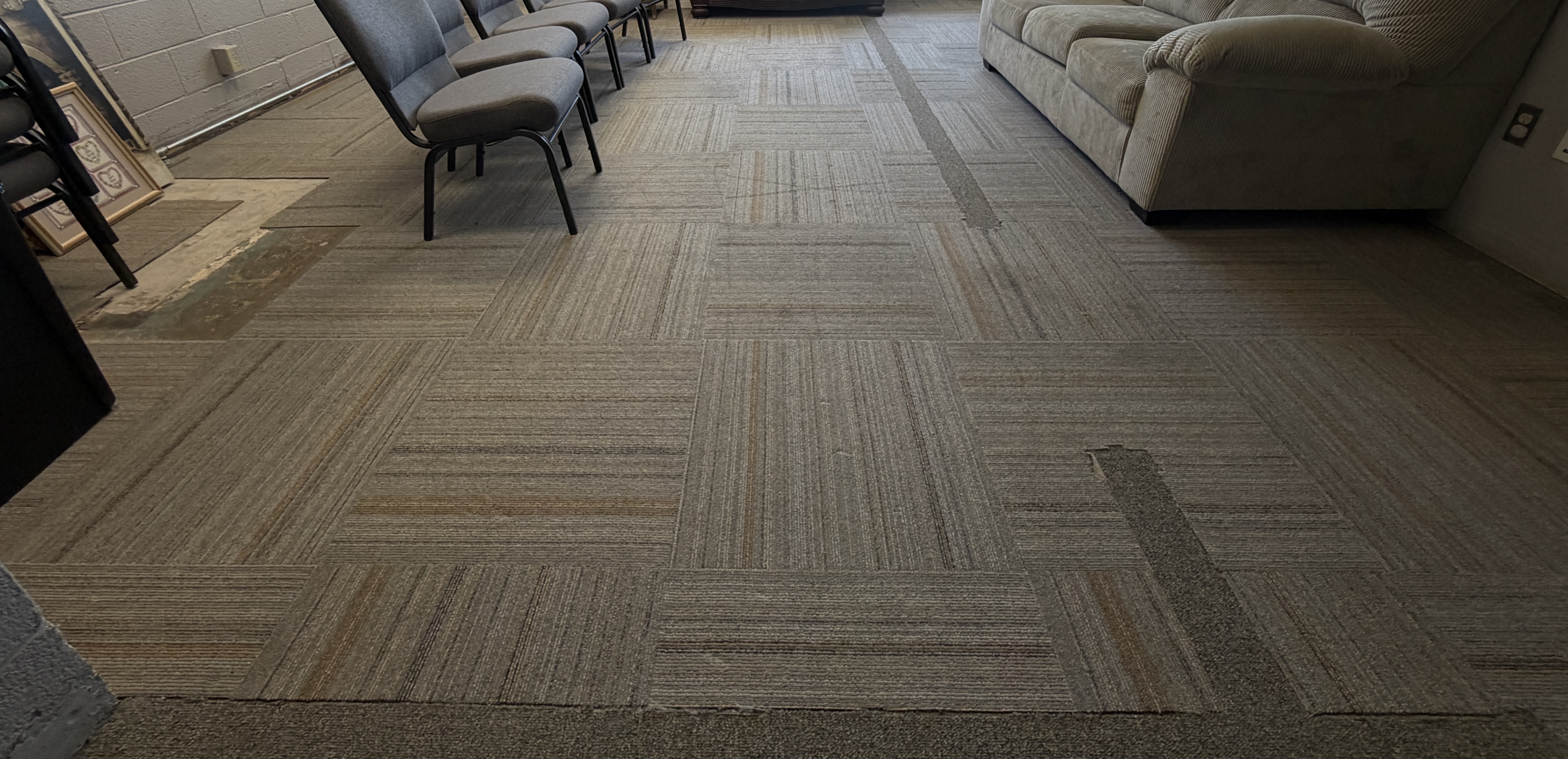 Picture of our Family Room carpet