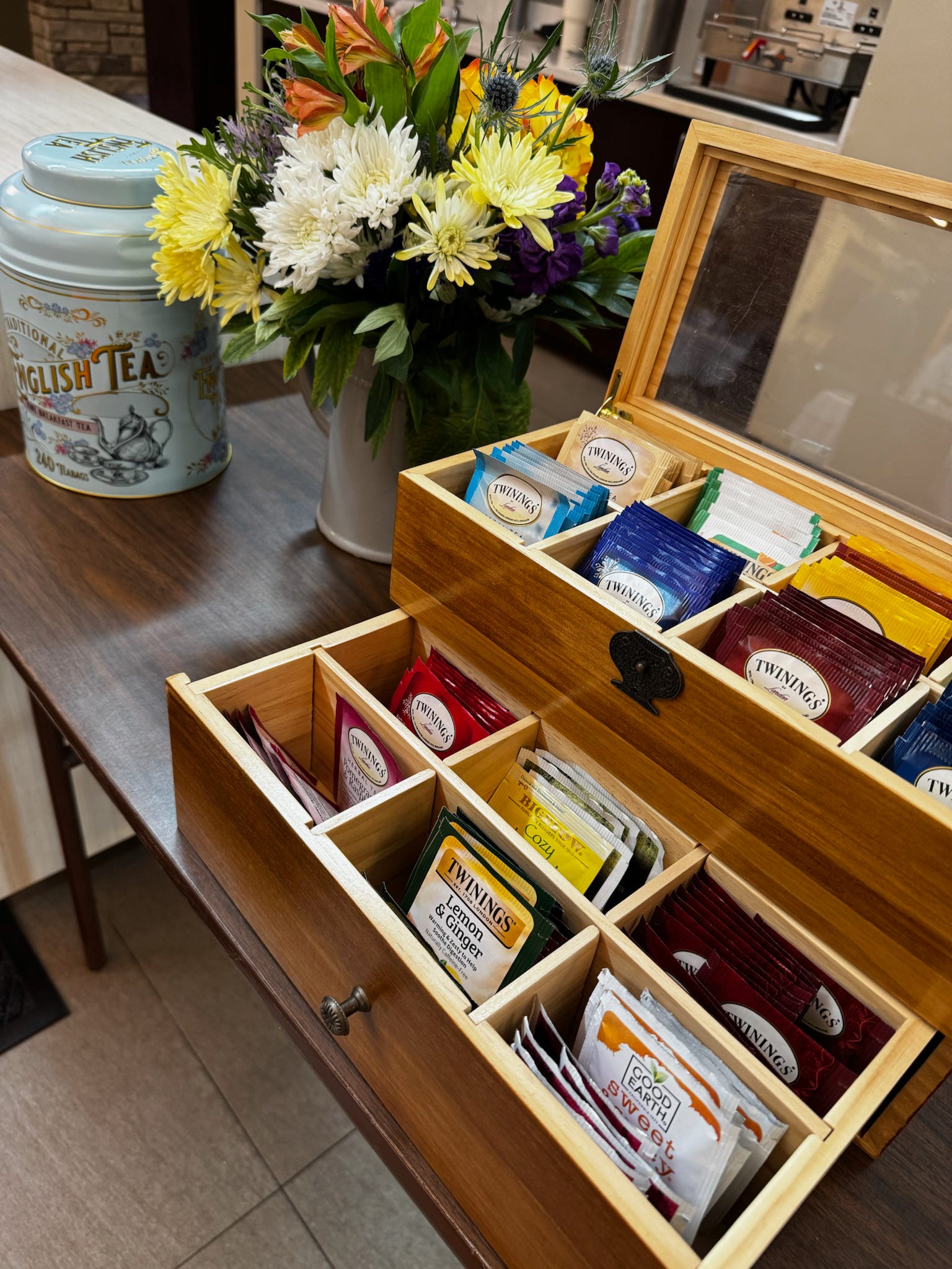 A talented young girl is coloring a page at the Easter craft station.