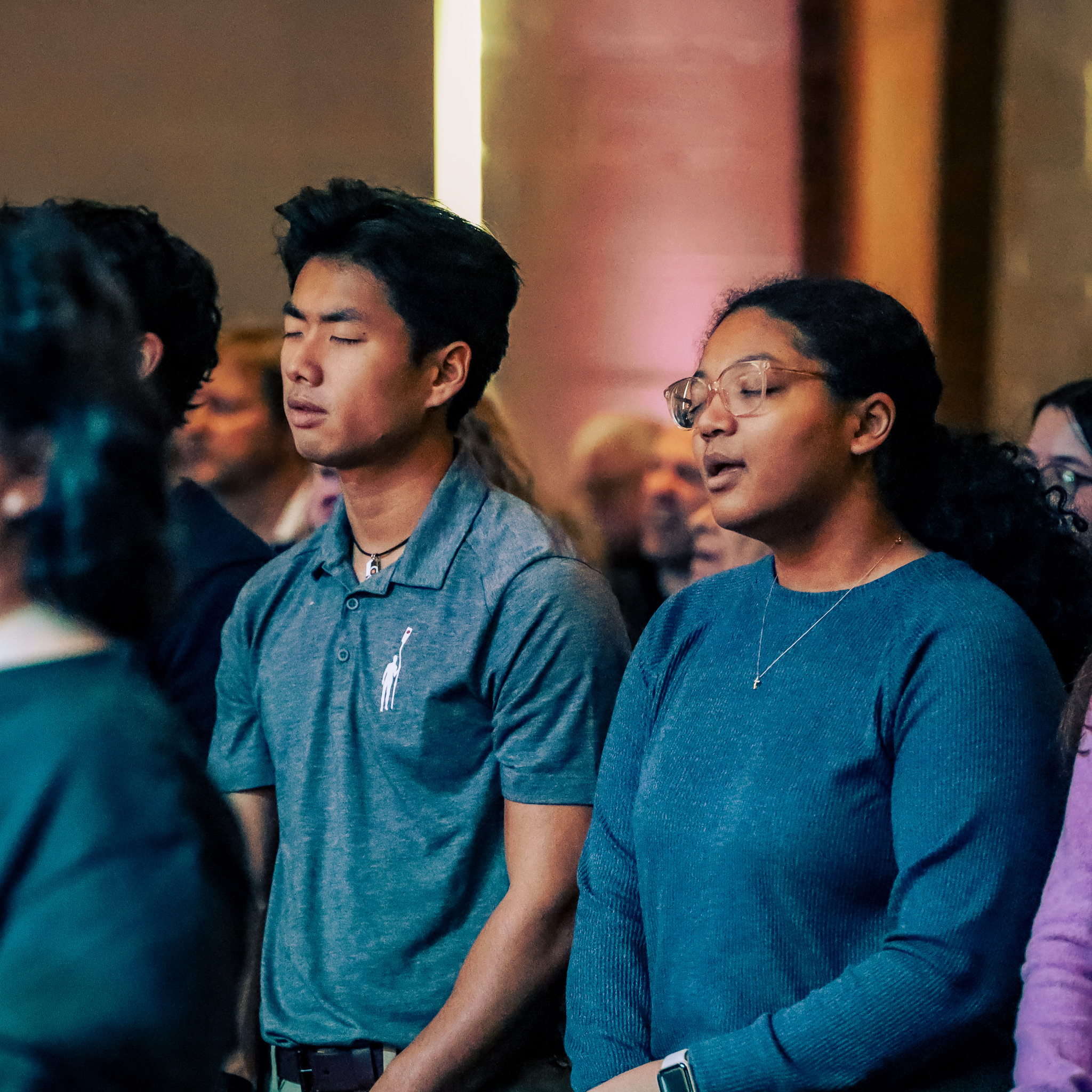 Christian young adults Group of 18-30 year olds enjoying time of bible study at Branch Church in Jefferson Park, Chicago, Illinois