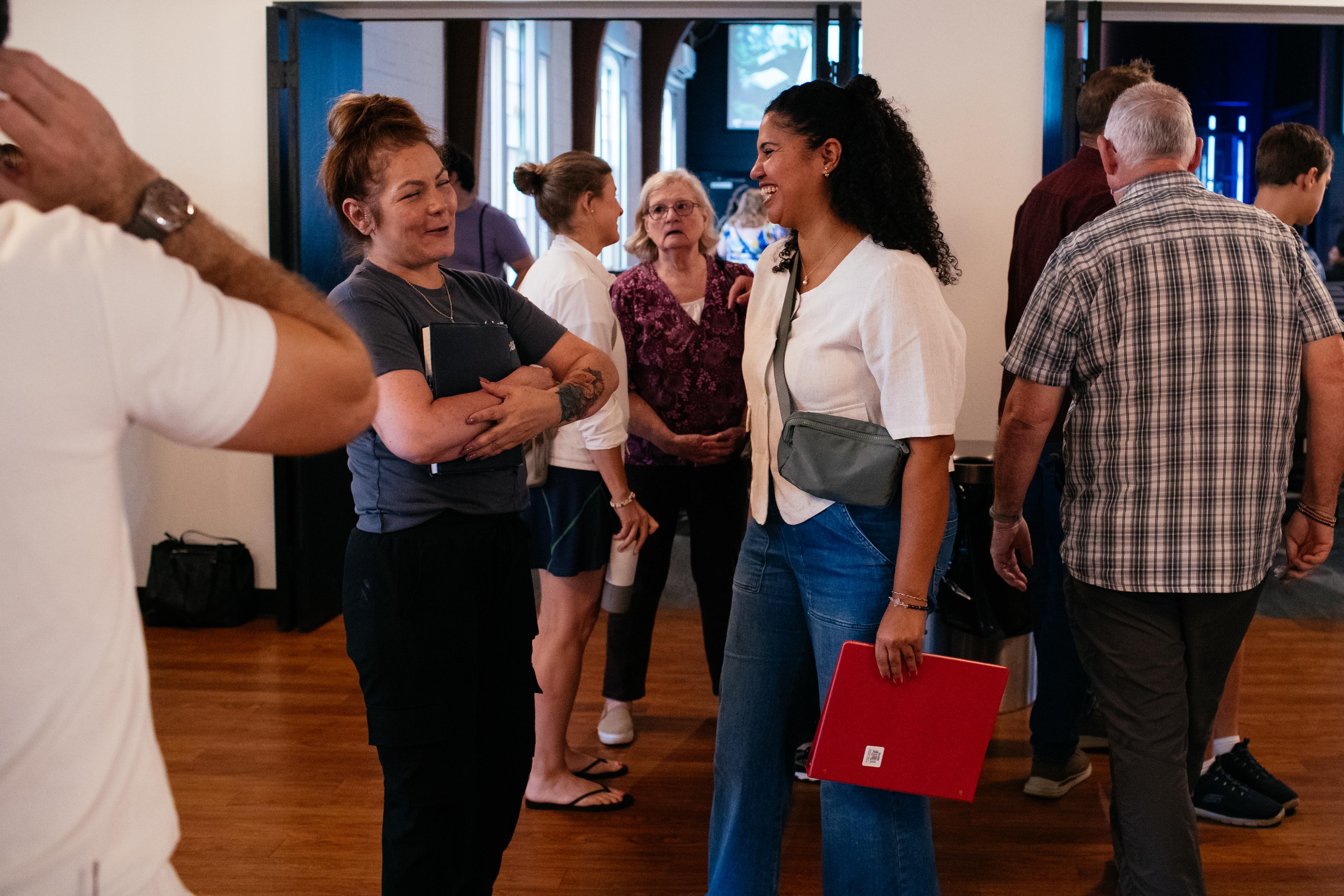 church members laughing, doing life together and engaging in community at branch church