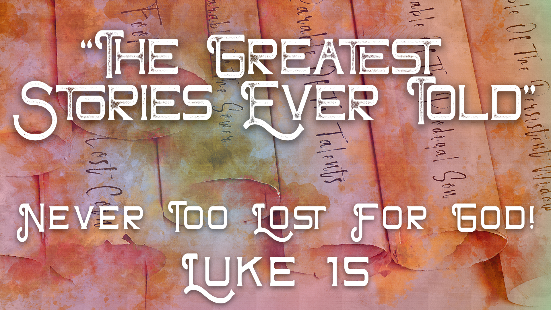Never Too Lost For God episode artwork