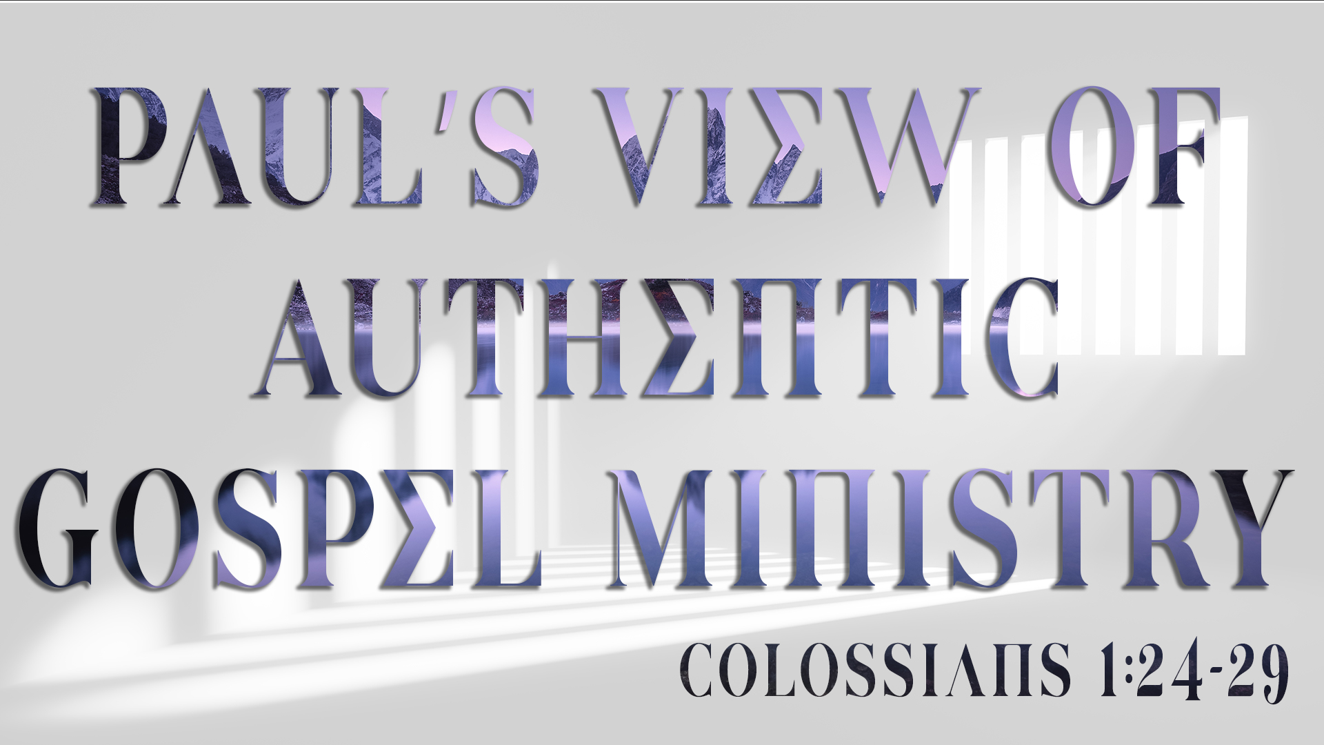 Paul's View Of Authentic Gospel Ministry episode artwork