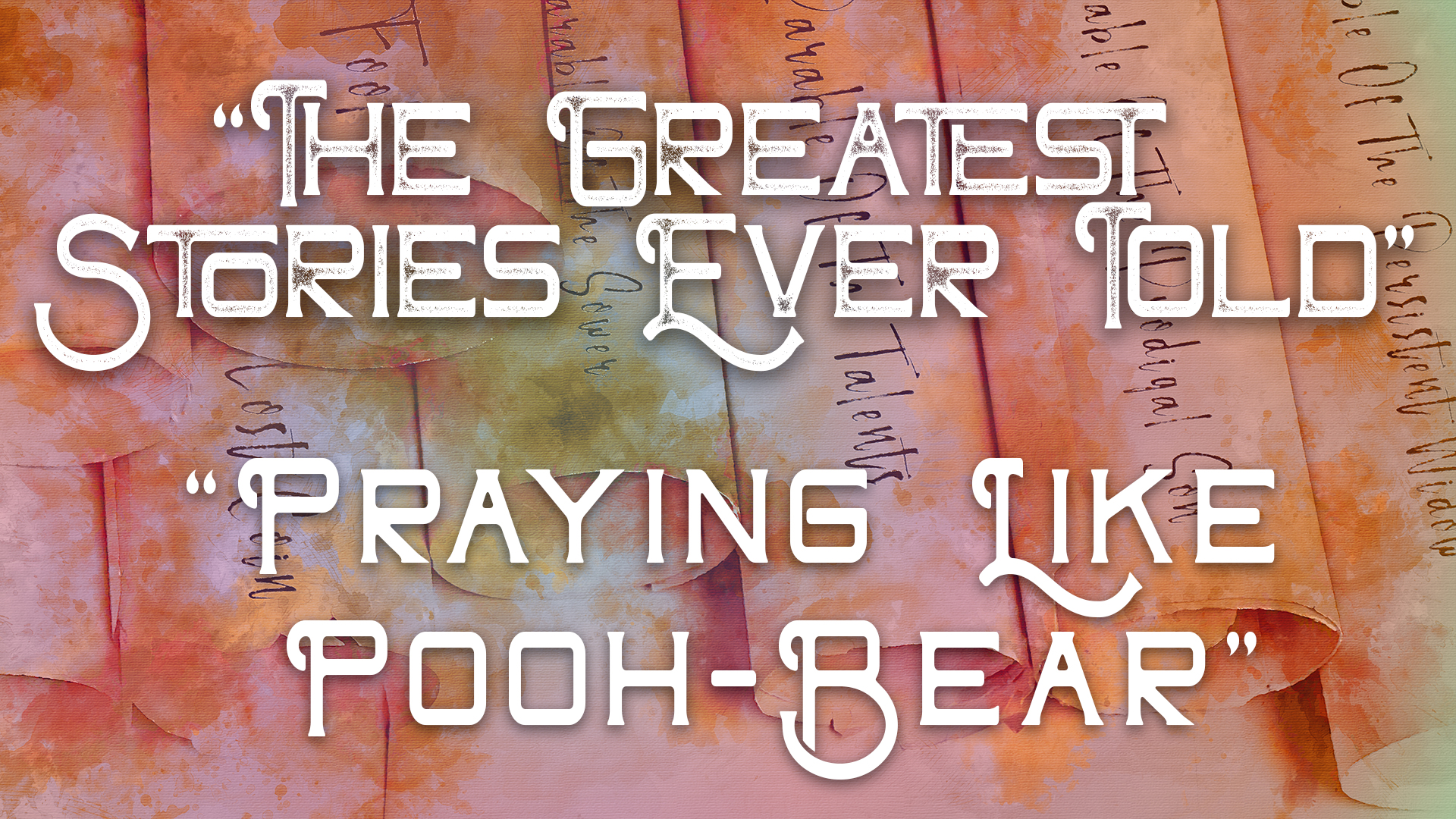 Praying Like Pooh-Bear episode artwork