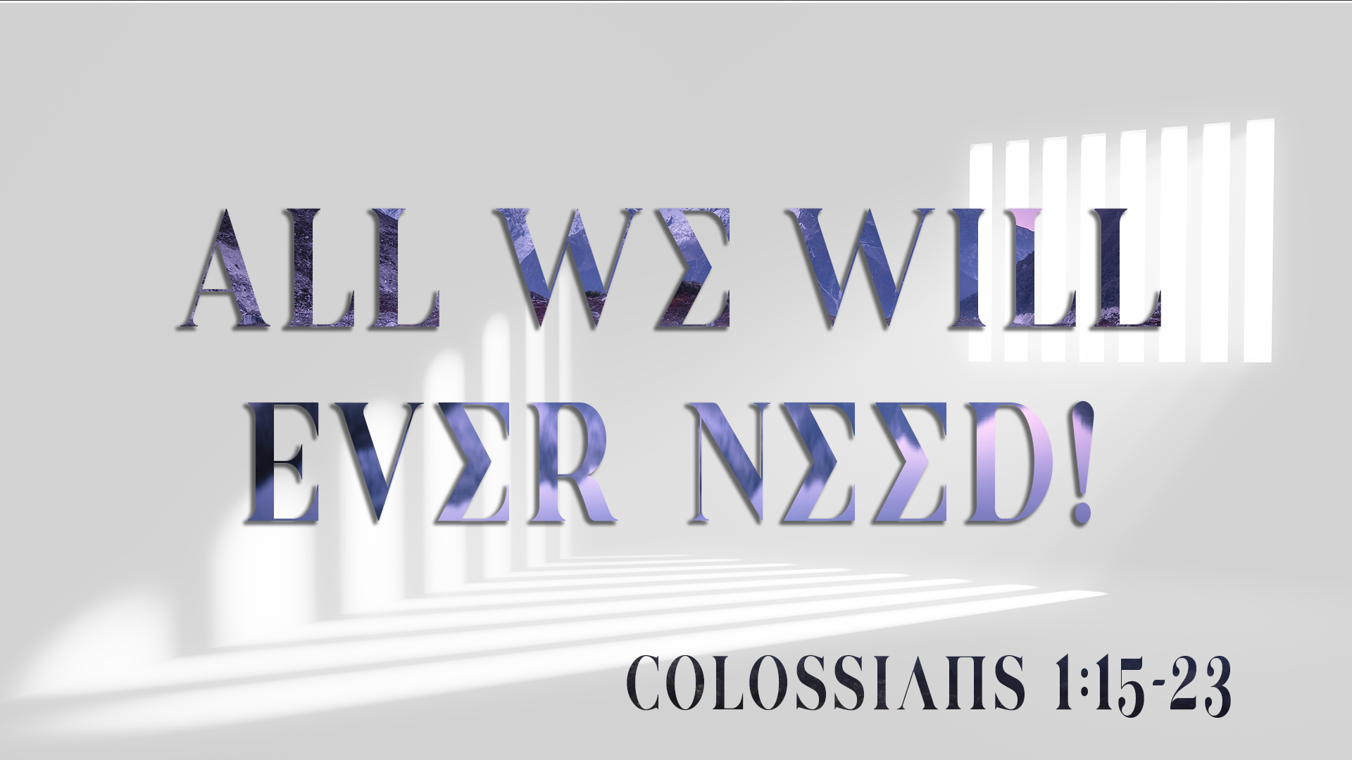 All We Will Ever Need! episode artwork