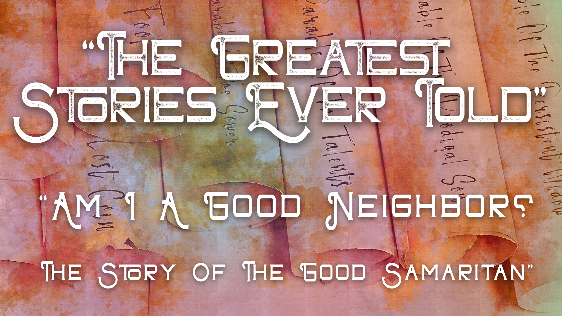 Am I A Good Neighbor? The Story of the Good Samaritan episode artwork