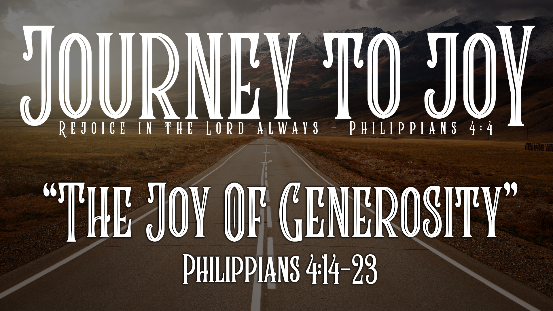 The Joy Of Generosity episode artwork