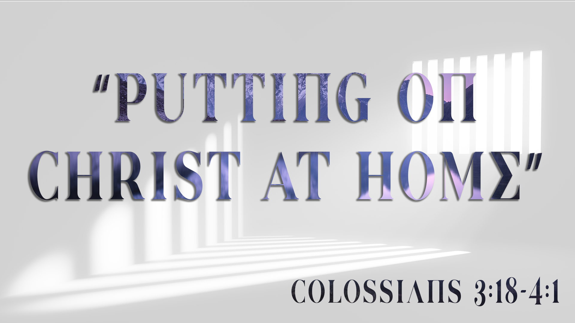 Putting On Christ At Home episode artwork