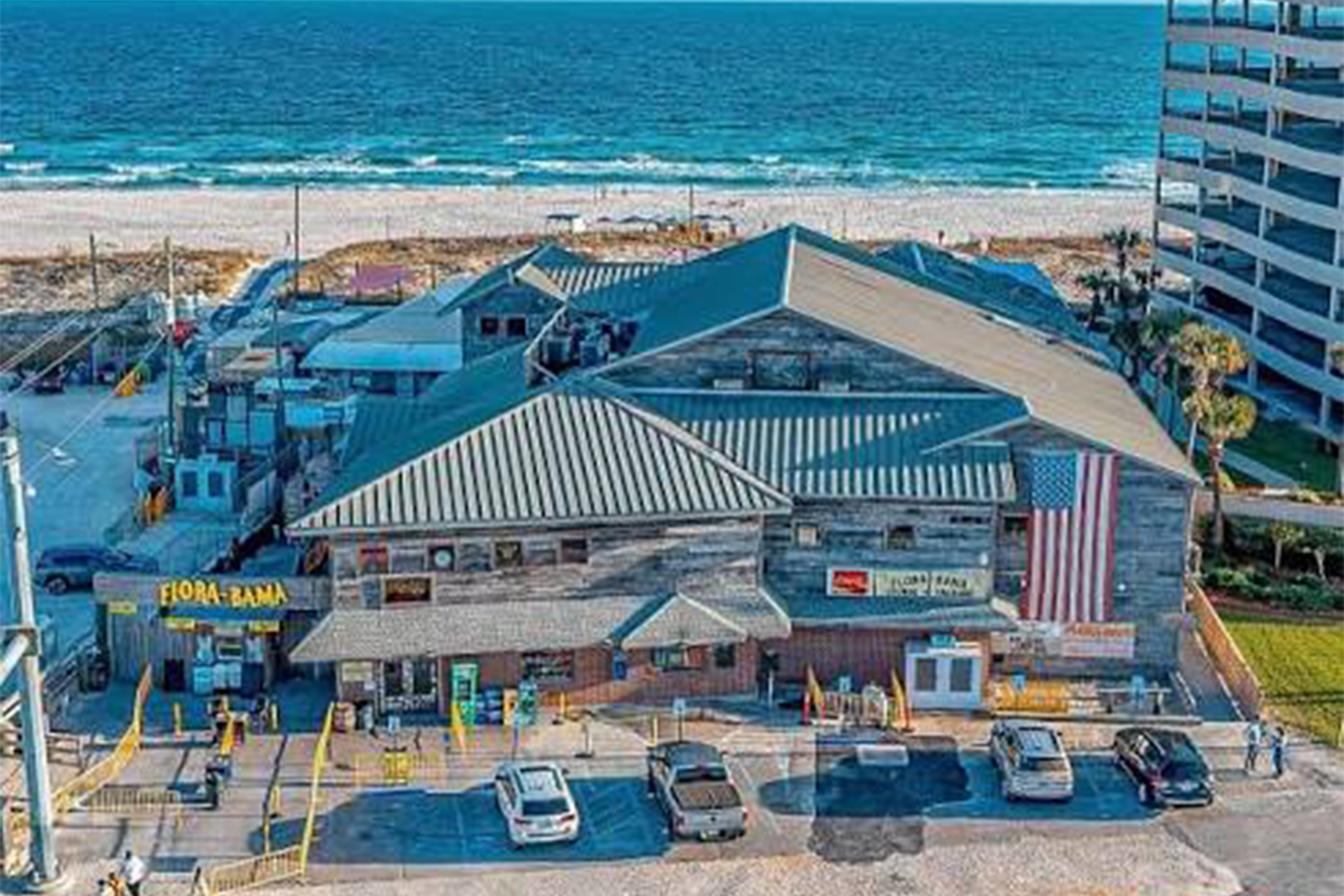 Exterior view of the Flora-Bama on the Gulf Coast
