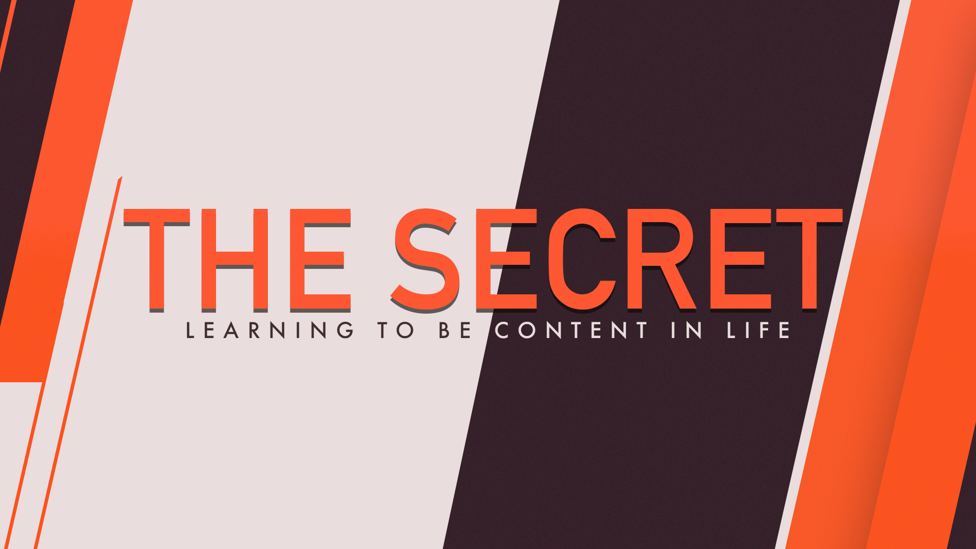 The Secret: Learning to Be Content in Life episode artwork