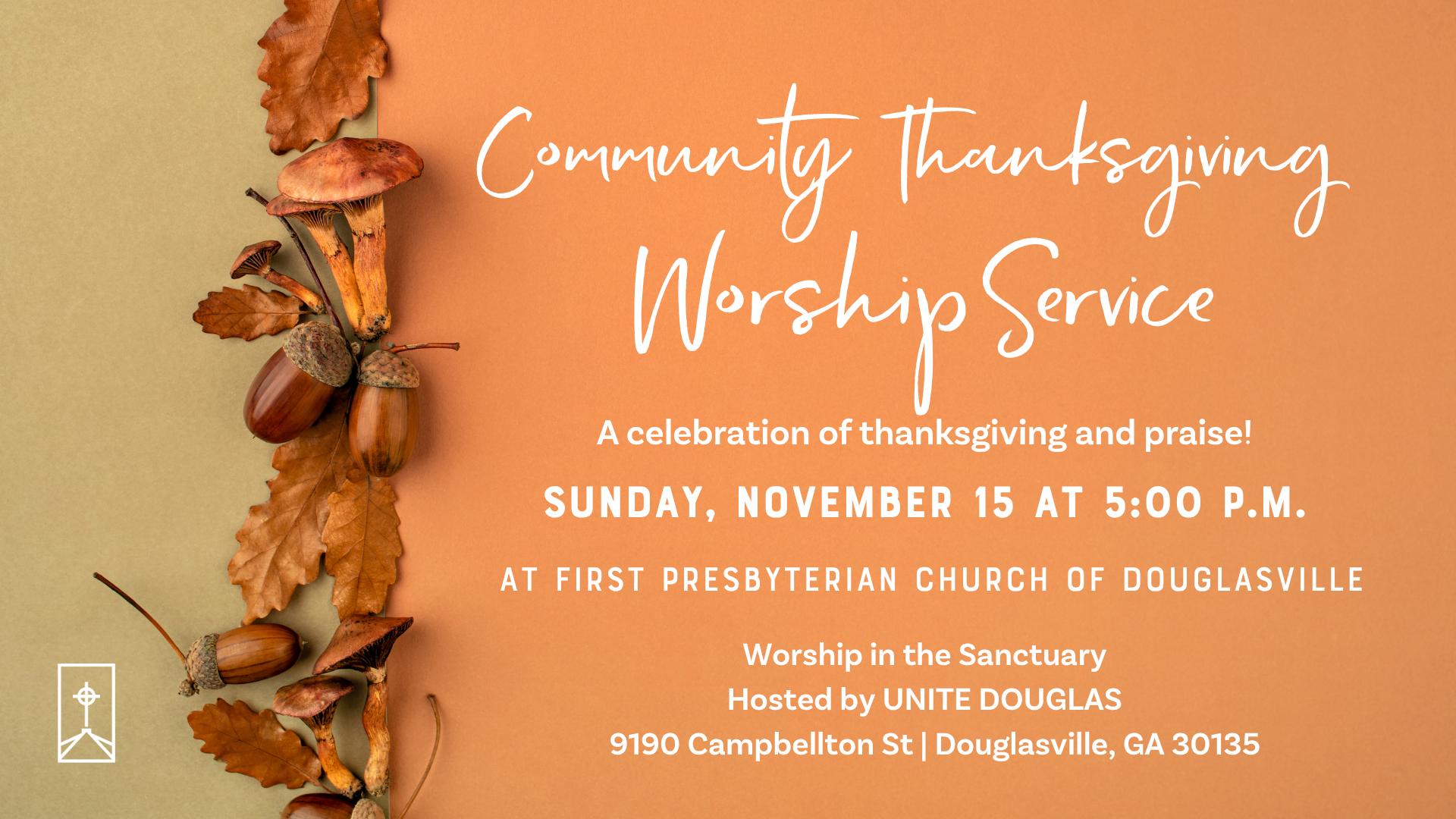 Community Thanksgiving Worship Service Graphic