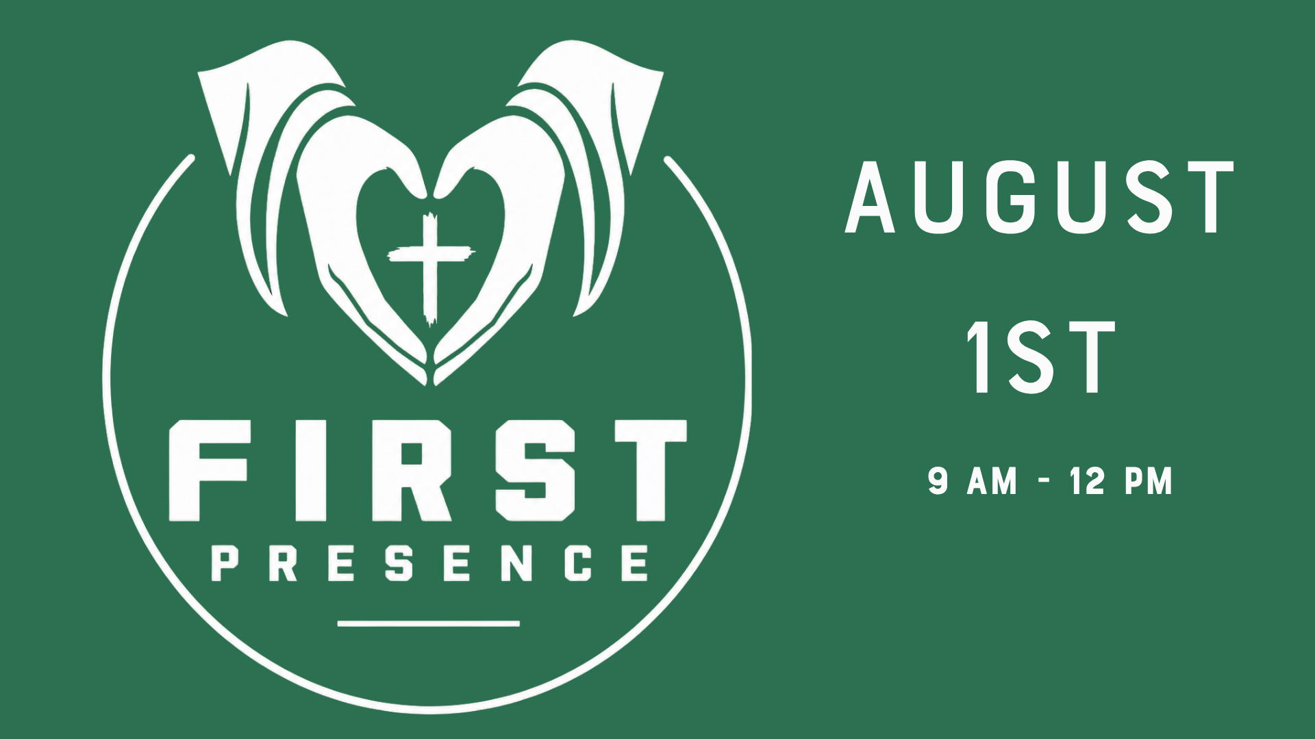 First Presence Graphic with date and time