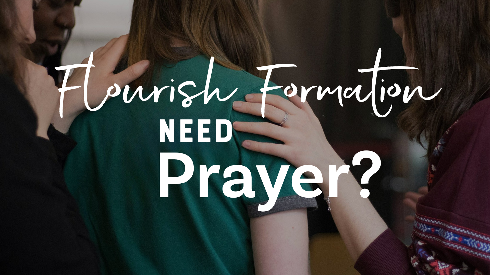 Women Holding each other talking about Prayer