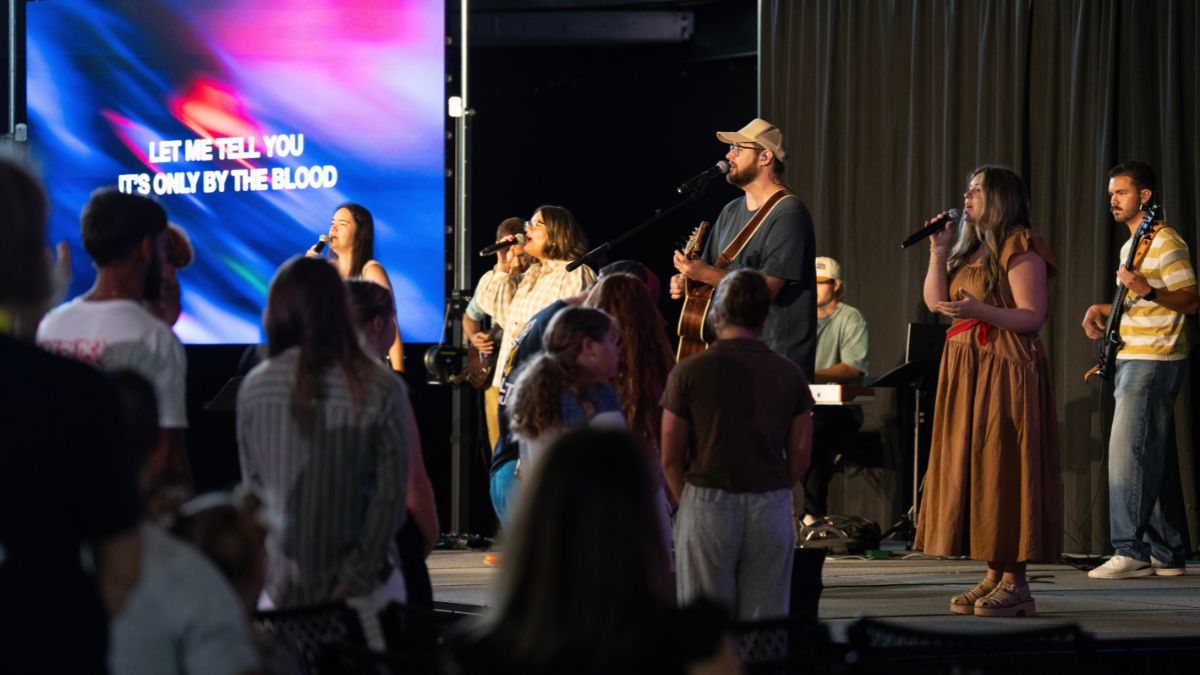 people worshiping